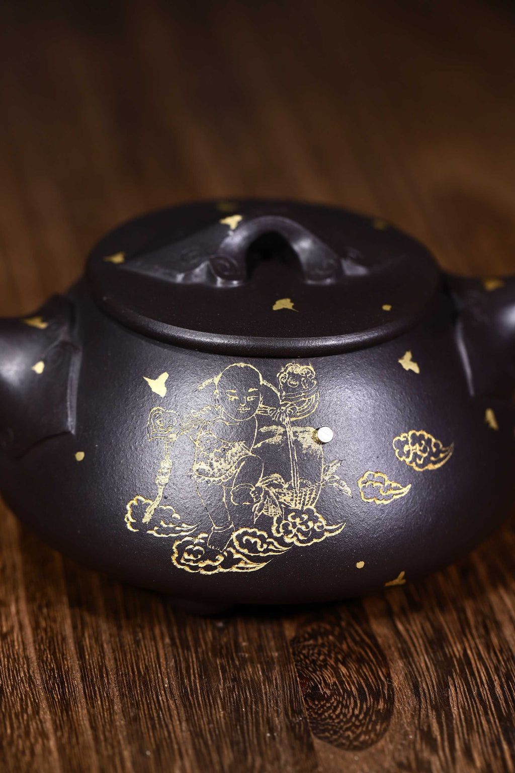 实力派助工石黄泥洒金新品【如意石瓢】至善至美