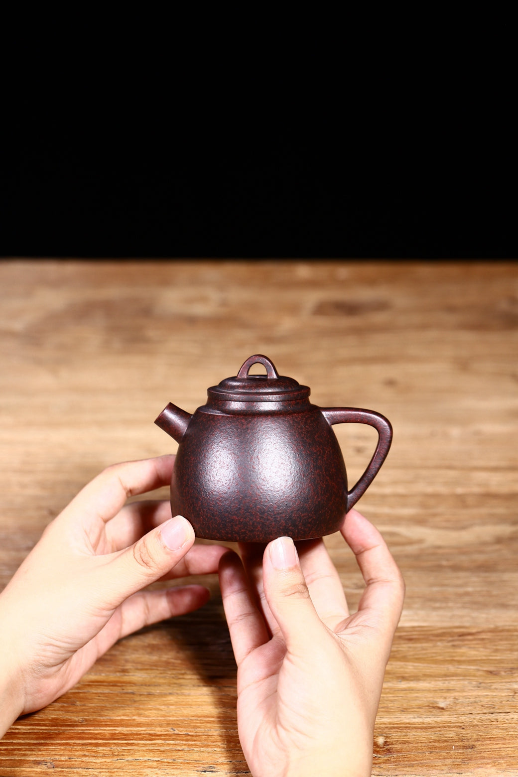 Innovative improved new product 【Qin Quan】 Teacher's collection of rare iron blood sand purple clay handmade refined 220cc - ZishaTeapotChina