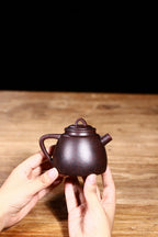 创新改良新品【秦权】老师家藏珍稀铁血砂紫泥手工精制 220cc - ZishaTeapotChina