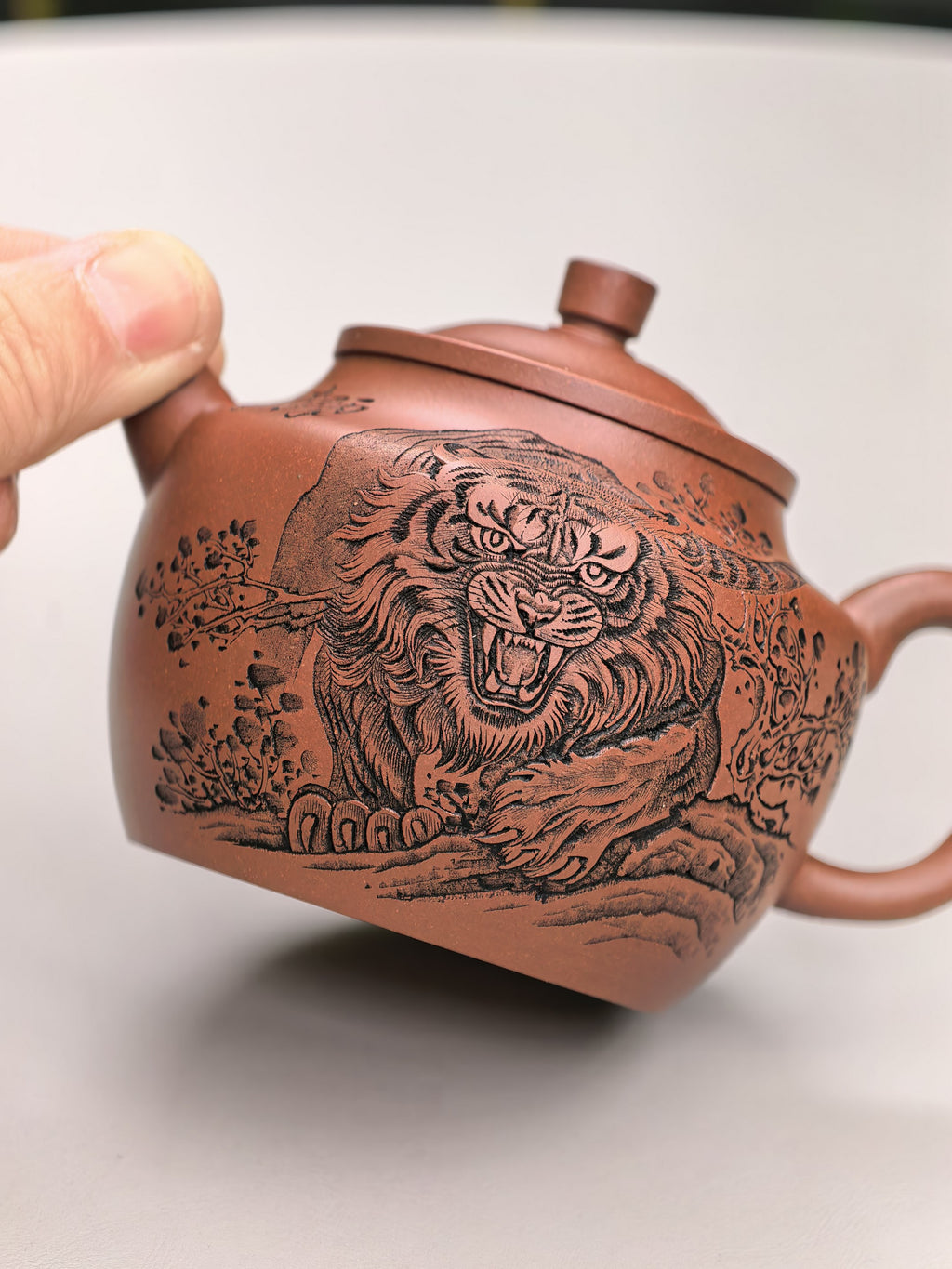 中华神刀·刻绘巅峰 杨喜雨大师陶刻巅峰臻品《云钟壶》原矿极品底槽清·260cc