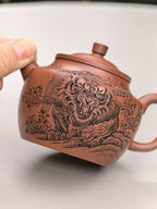中华神刀·刻绘巅峰 杨喜雨大师陶刻巅峰臻品《云钟壶》原矿极品底槽清·260cc