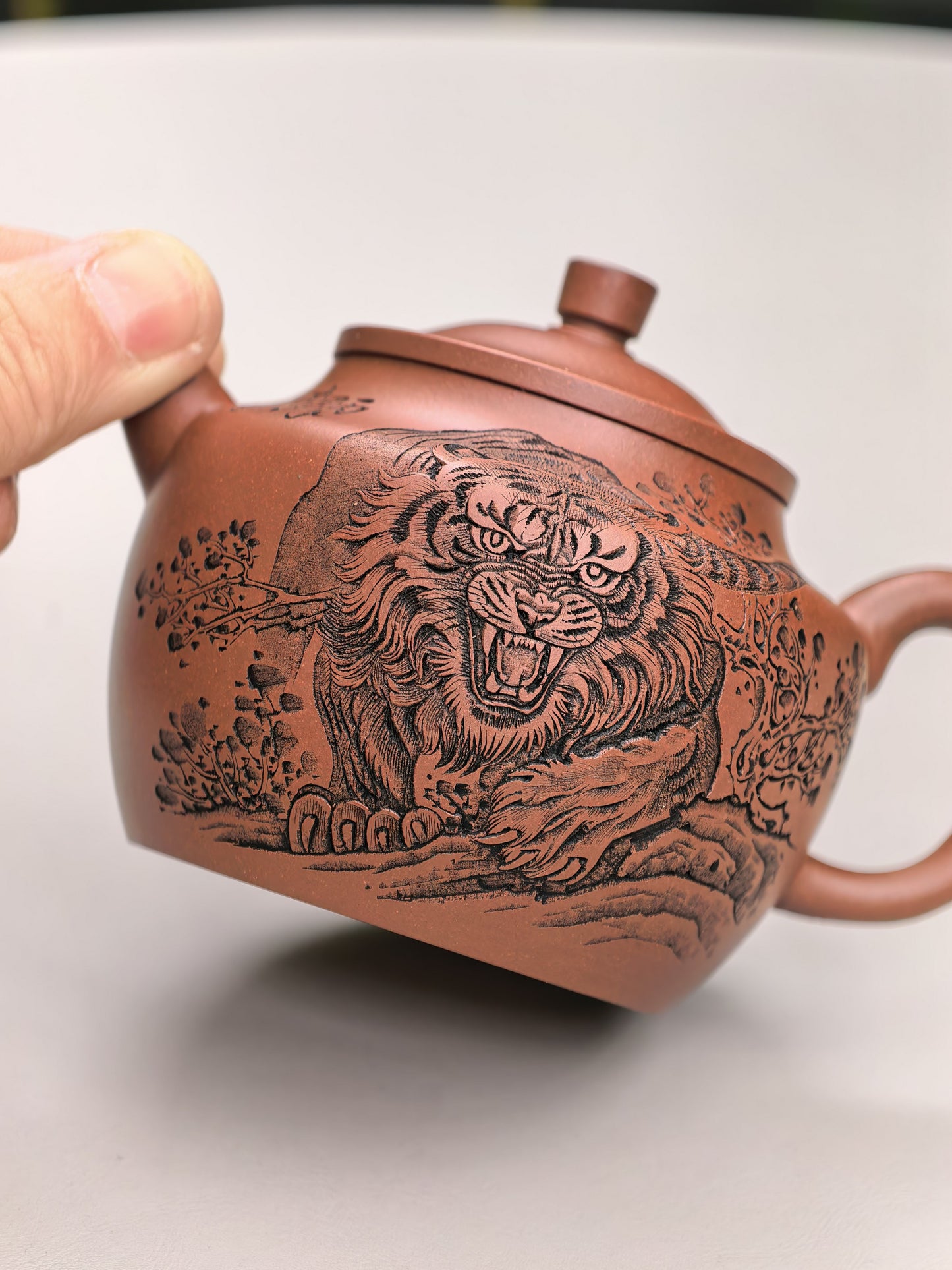 中华神刀·刻绘巅峰 杨喜雨大师陶刻巅峰臻品《云钟壶》原矿极品底槽清·260cc