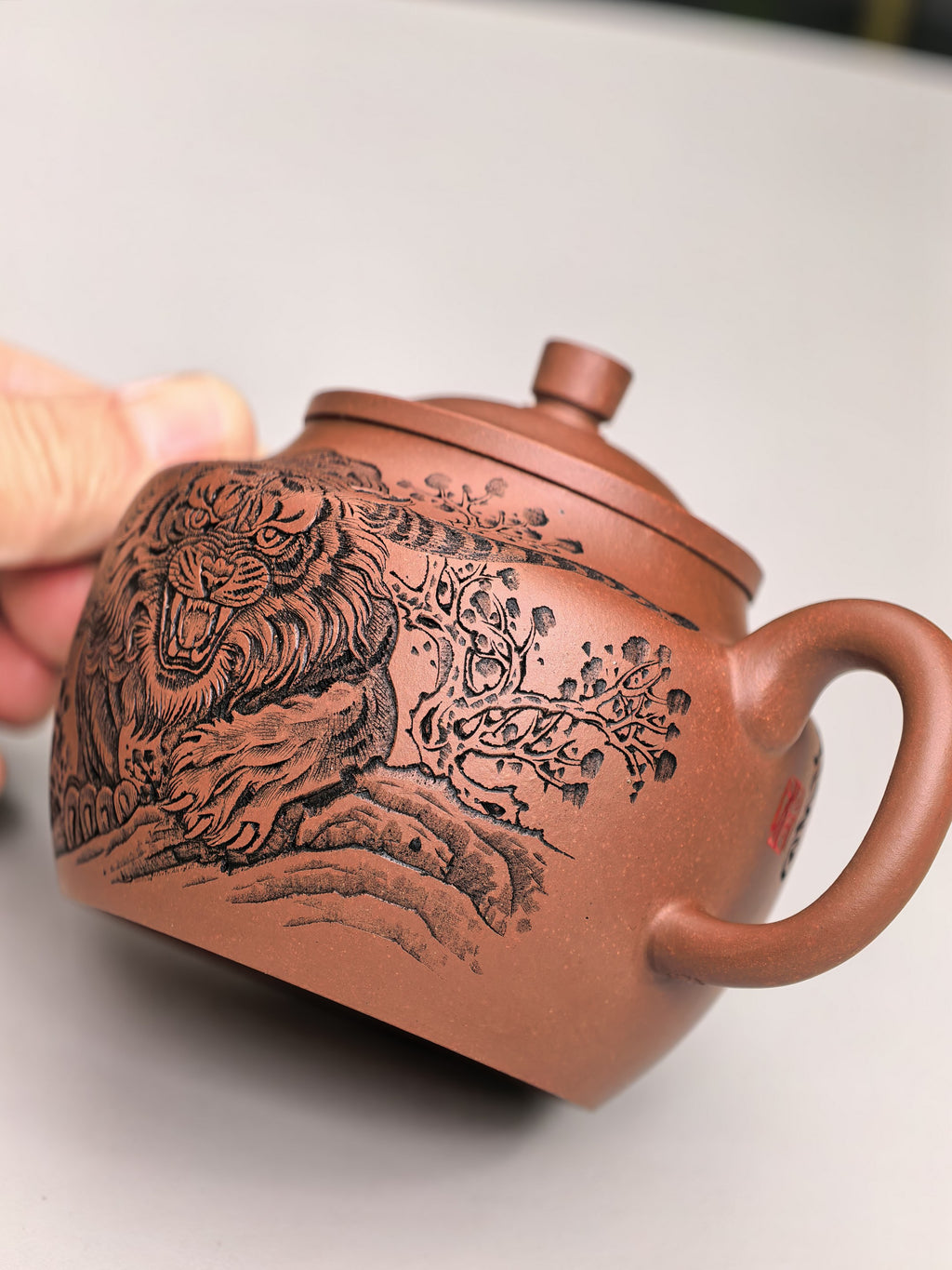 中华神刀·刻绘巅峰 杨喜雨大师陶刻巅峰臻品《云钟壶》原矿极品底槽清·260cc
