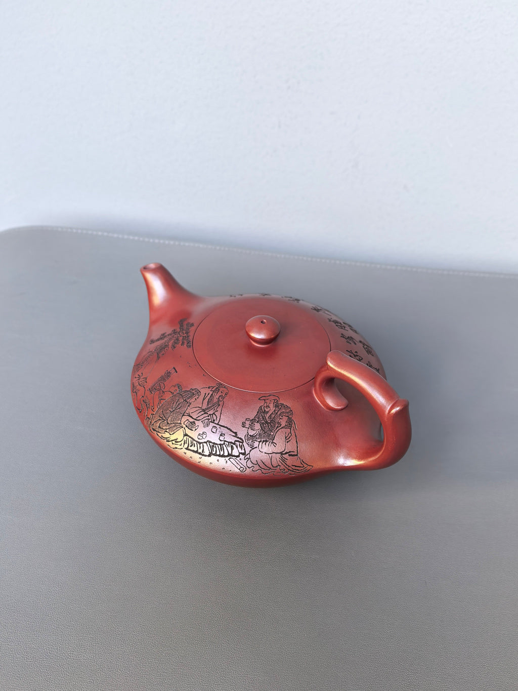 顾景舟大师高徒·双国大师李昌鸿之作【朱雀壶】原矿优质龙血砂·550cc
