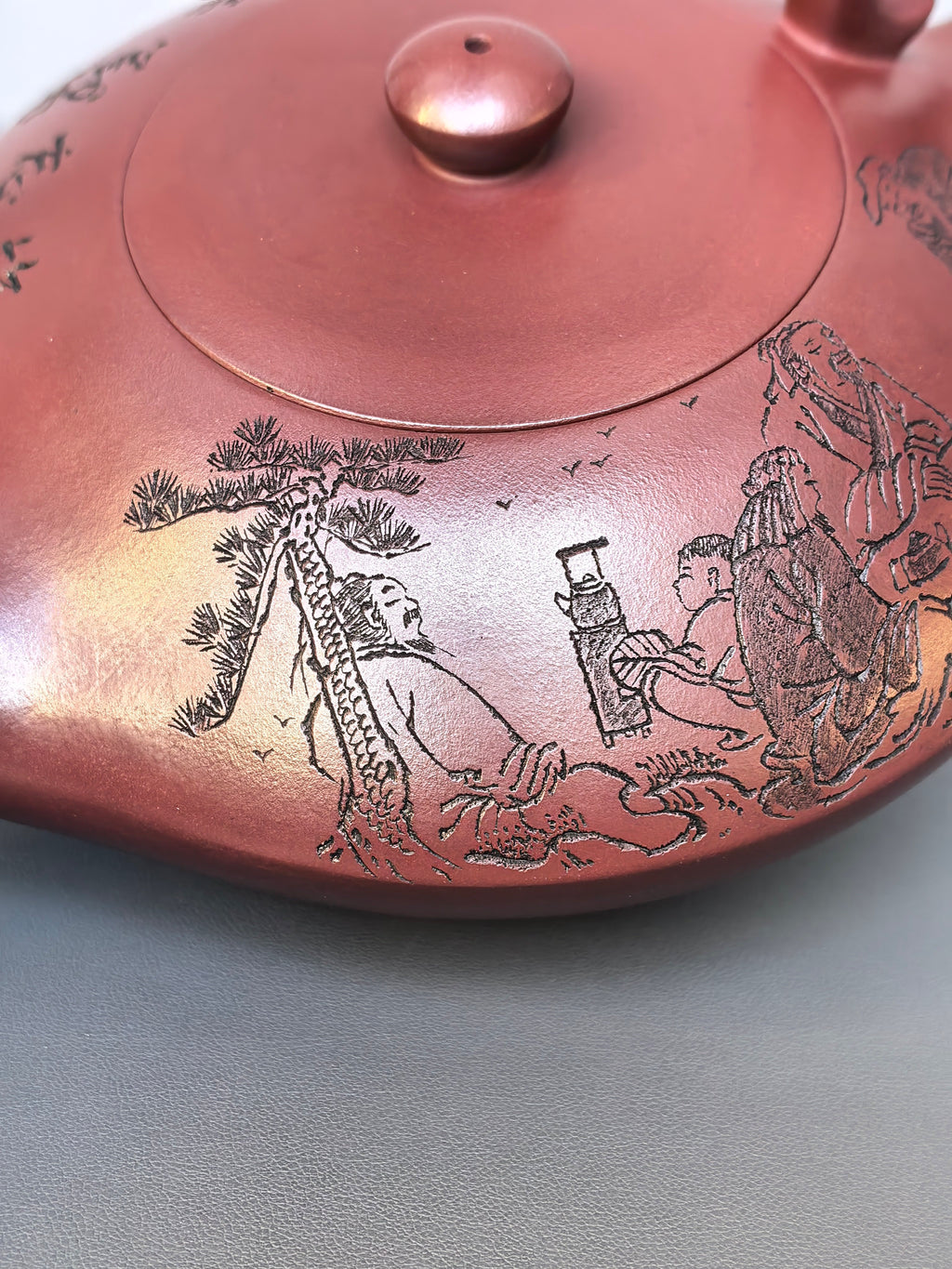 顾景舟大师高徒·双国大师李昌鸿之作【朱雀壶】原矿优质龙血砂·550cc