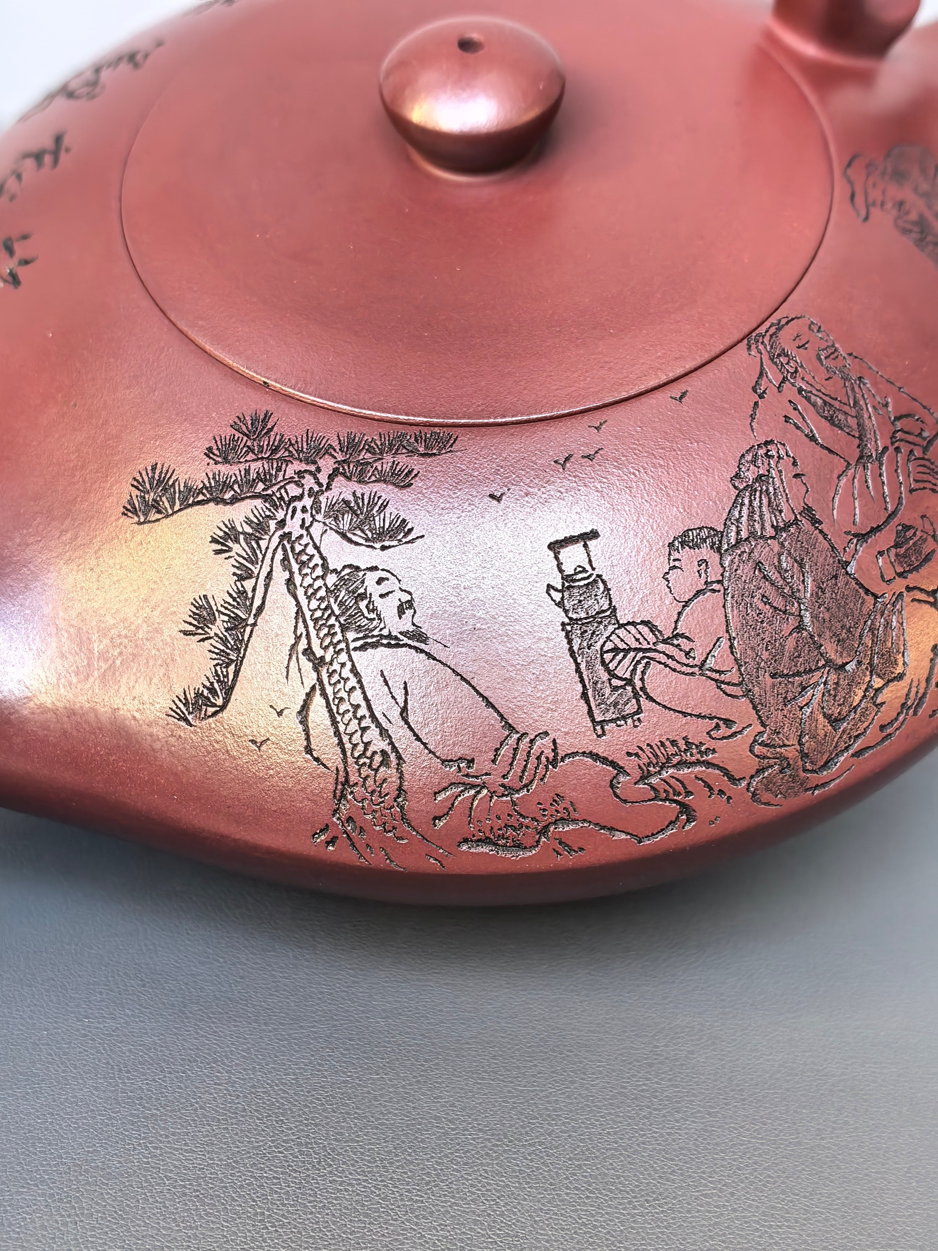 顾景舟大师高徒·双国大师李昌鸿之作【朱雀壶】原矿优质龙血砂·550cc