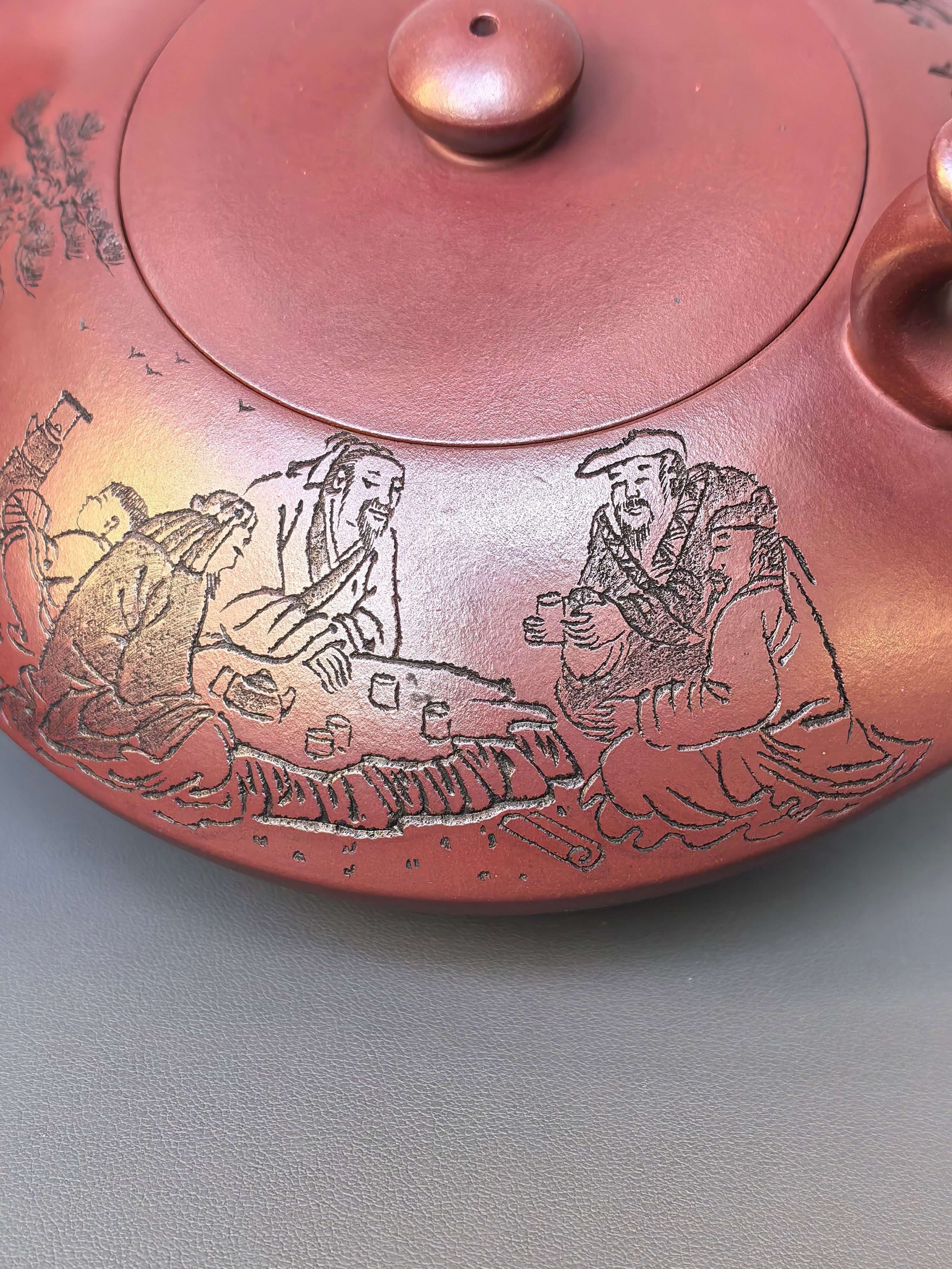 顾景舟大师高徒·双国大师李昌鸿之作【朱雀壶】原矿优质龙血砂·550cc