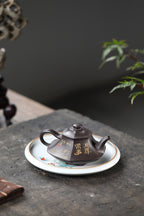 范泽锋大师高徒·省大师邱爽紫砂潜力重器【六方云炉壶】原矿优质乌金砂·260cc