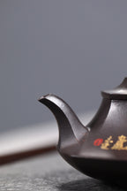 范泽锋大师高徒·省大师邱爽紫砂潜力重器【六方云炉壶】原矿优质乌金砂·260cc
