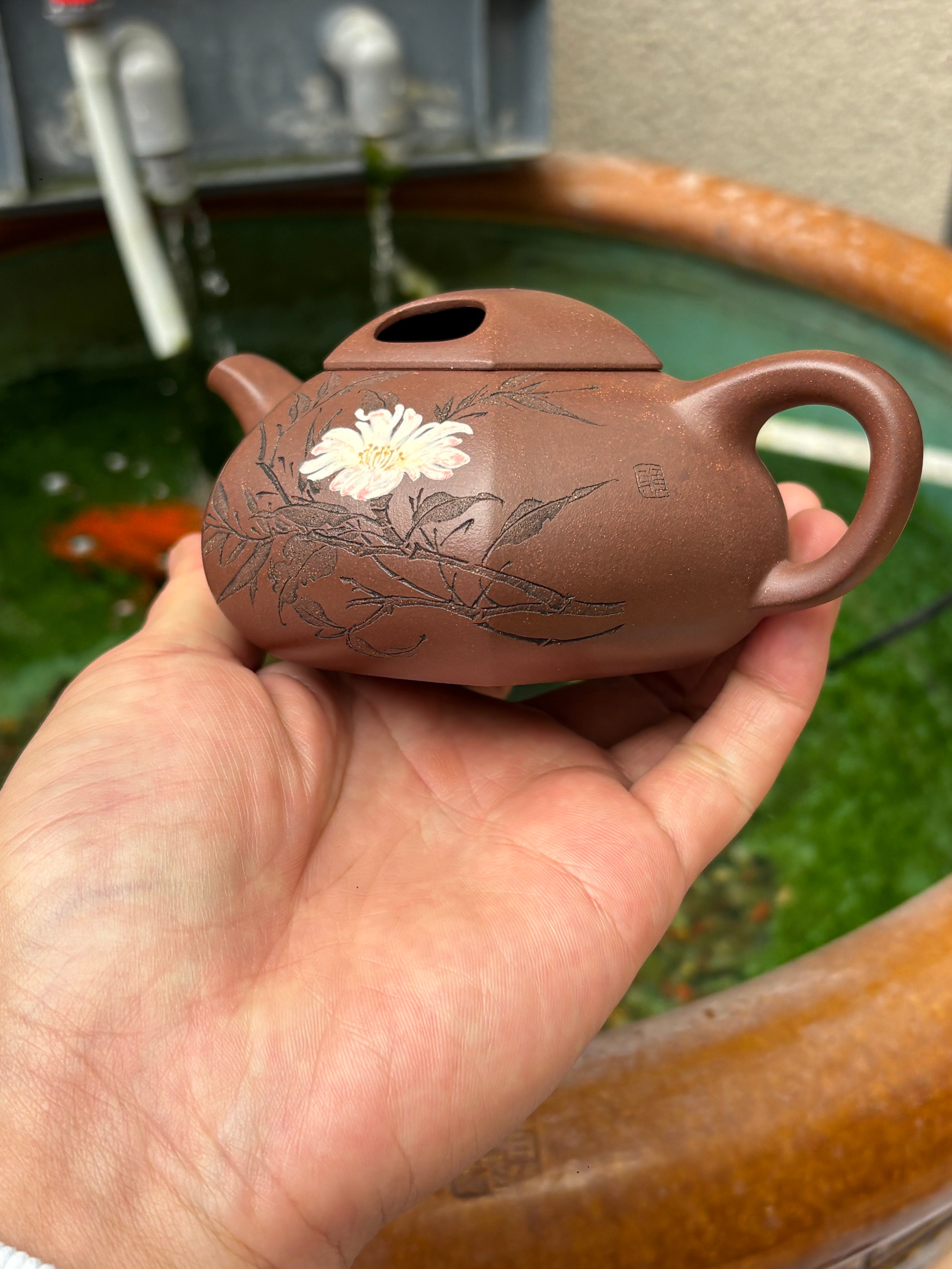 耿浩·方器臻藏 紫砂界80后扛鼎之作·著名方器巨匠臻品《六方牛盖壶》原矿极品羊角山紫泥·250cc
