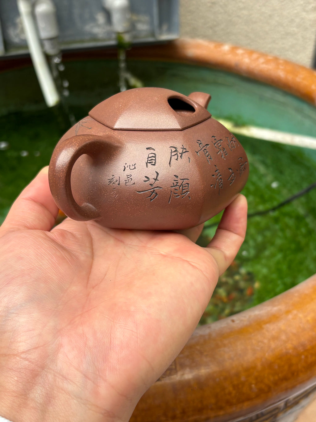 耿浩·方器臻藏 紫砂界80后扛鼎之作·著名方器巨匠臻品《六方牛盖壶》原矿极品羊角山紫泥·250cc
