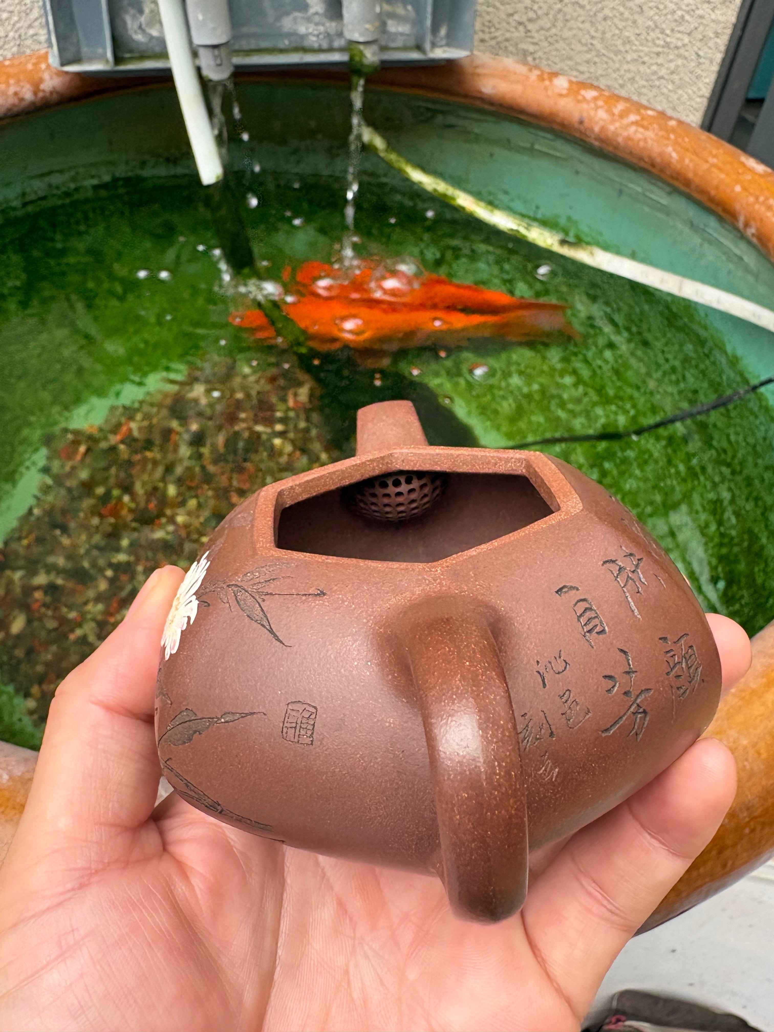 耿浩·方器臻藏 紫砂界80后扛鼎之作·著名方器巨匠臻品《六方牛盖壶》原矿极品羊角山紫泥·250cc