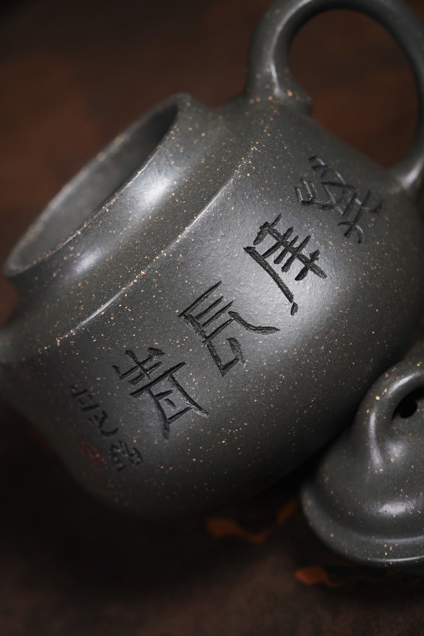 储立之大师｜中国陶瓷艺术终身成就奖获得者｜典藏重器【云柱壶】原矿优质雪花青·320cc