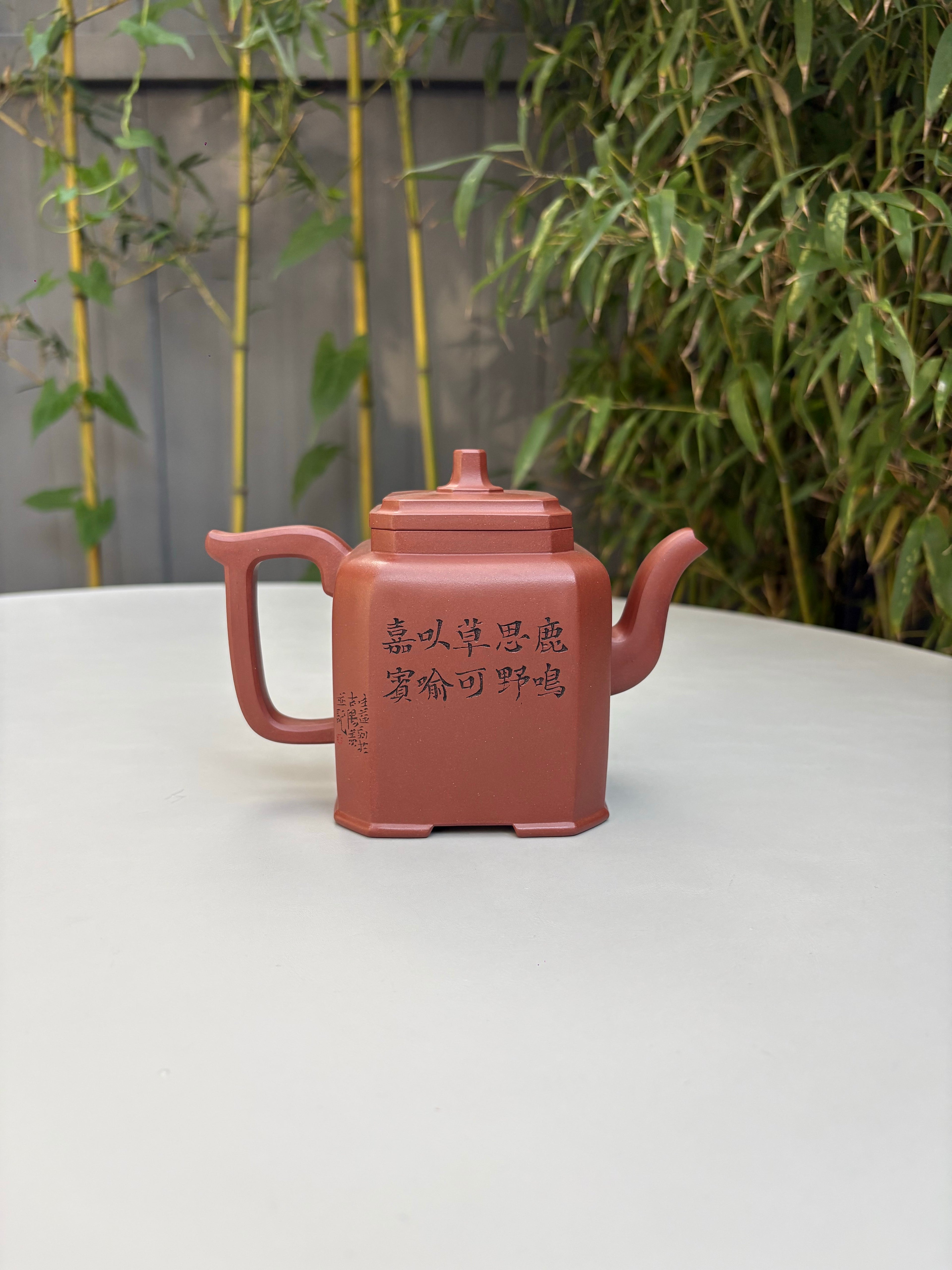【双师联袂·方器之巅】杜益君制×施生益刻《福鼎八方》原矿底槽青500cc大品，江建翔×刘华两大名门正脉