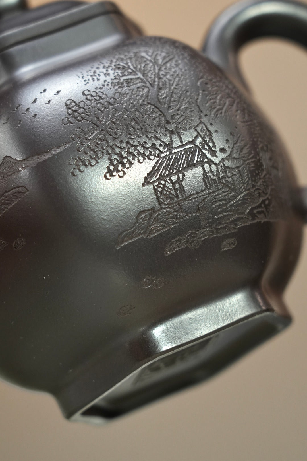 【耿浩方器 礼藏双绝】 紫砂80后方器巨匠·耿浩巅峰之作《六方秋水壶》原矿极品90纯紫老泥·250cc