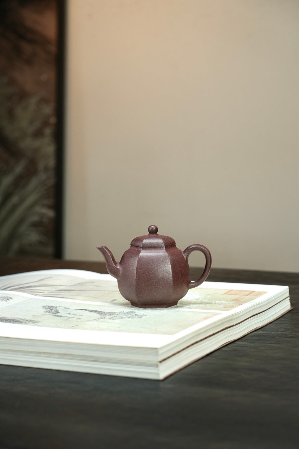 【耿浩方器 礼藏双绝】 紫砂80后方器巨匠·耿浩巅峰之作《六方匏尊壶》原矿极品桂花金砂·180cc