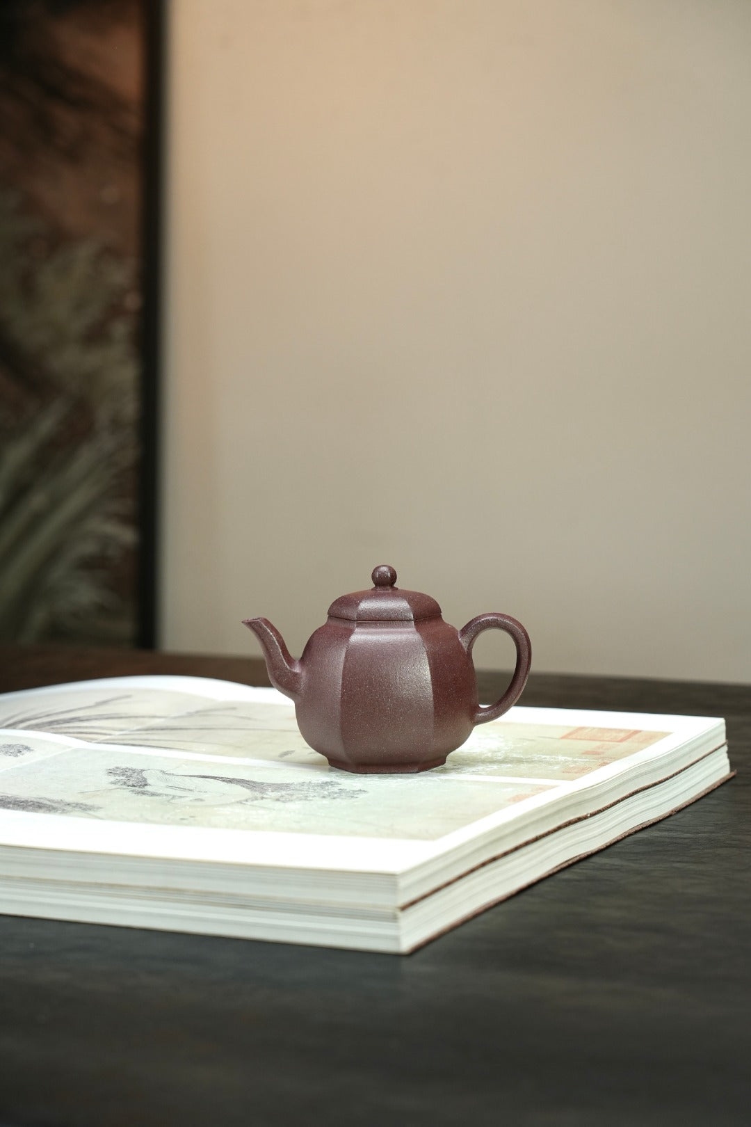 【耿浩方器 礼藏双绝】 紫砂80后方器巨匠·耿浩巅峰之作《六方匏尊壶》原矿极品桂花金砂·180cc