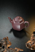 【耿浩方器 礼藏双绝】 紫砂80后方器巨匠·耿浩巅峰之作《六方匏尊壶》原矿极品桂花金砂·180cc