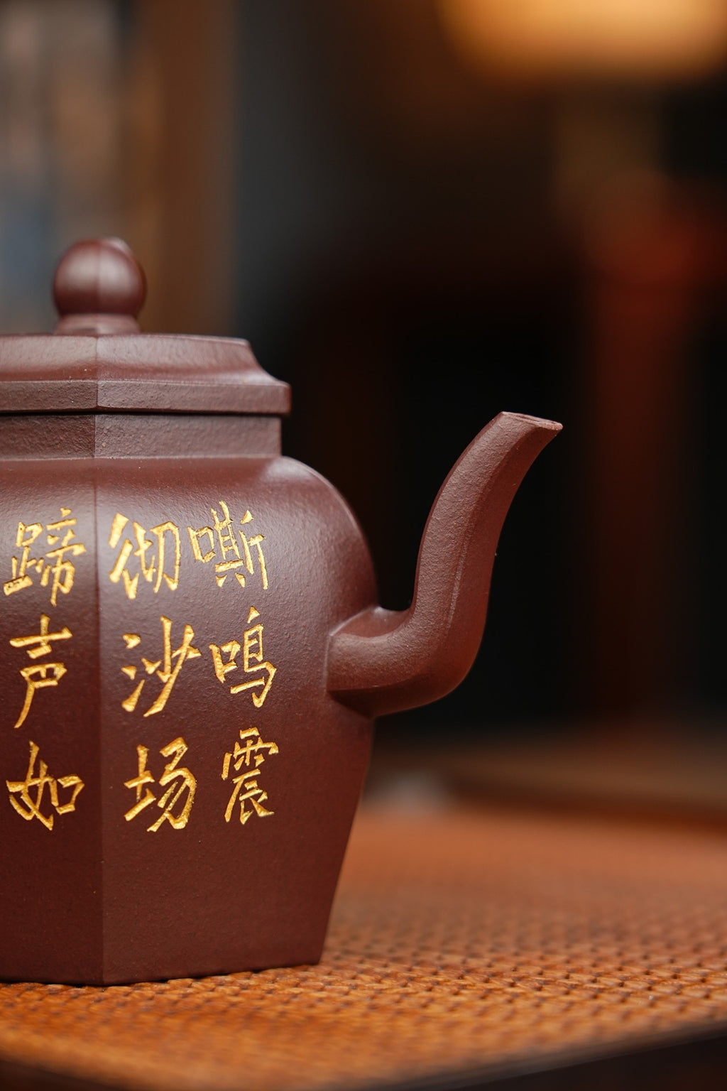 新品【六方宫灯】 泥料：紫茄泥（极其罕见，价比黄金，因泥料有限，仅做一把）280cc 邵方军（国家级工艺美术师）