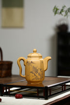 【六方集思】 制壶：陈晔（国家级高级工艺美术师） 泥料：原矿黄金段泥 容量：350cc