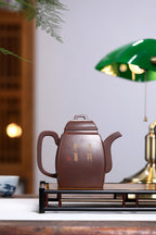 《汉方》 作者：高建中 研究员级高级工艺美术师 原矿金砂老紫泥，830cc，并列19孔出水