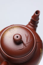 《雅风清竹》 作者：李玮 正高级工艺美术师 原矿四号井底槽清纯料，340cc，菱形14孔出水