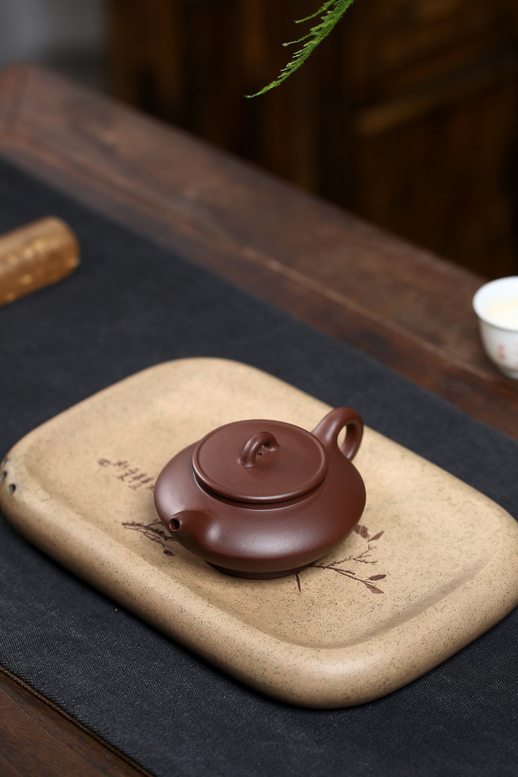 《合盘》 国家级工艺美术师 鲍玉华 原矿文革老紫泥，170cc，菱形9孔出水