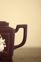 《四方特奎》 作者：高建中 研究员级高级工艺美术师 原矿百目紫茄泥，480cc，并列16孔出水