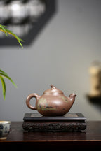 《茄瓜》 国家级高级工艺美术师 蒋亚平 原矿老玉段砂，450cc，菱形19孔出水