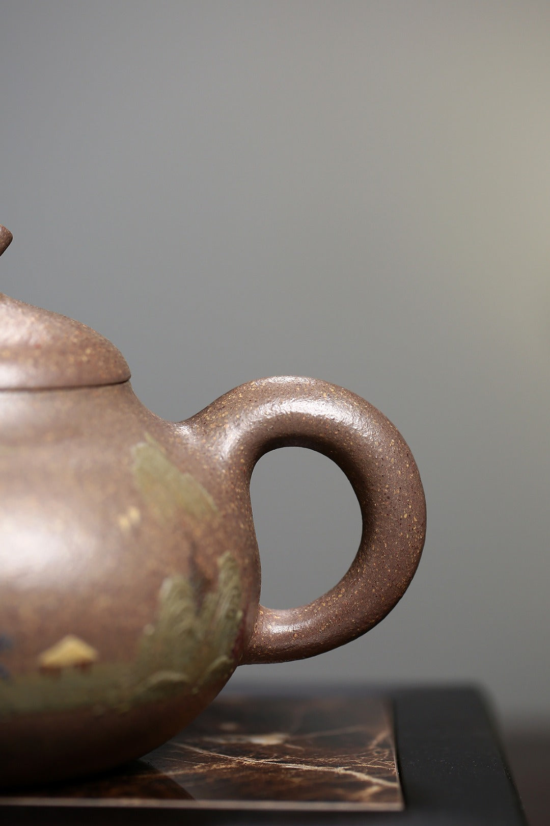 《茄瓜》 国家级高级工艺美术师 蒋亚平 原矿老玉段砂，450cc，菱形19孔出水
