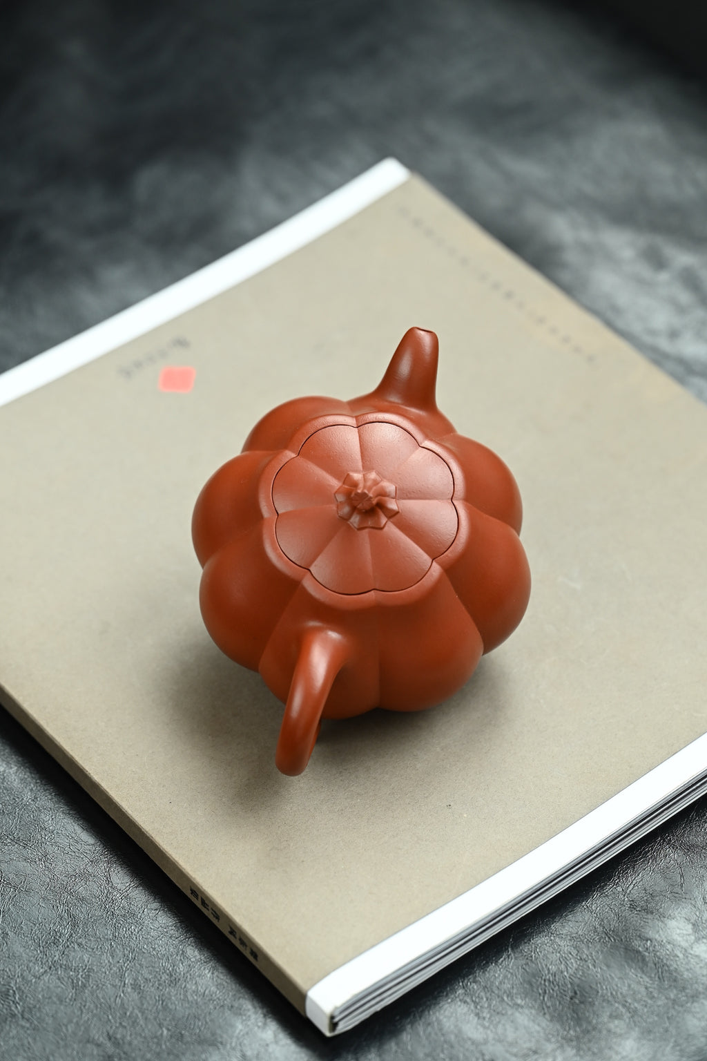 筋纹南瓜·全手工 /顶级筋纹器高手王军作品/容量350cc/极品大红袍