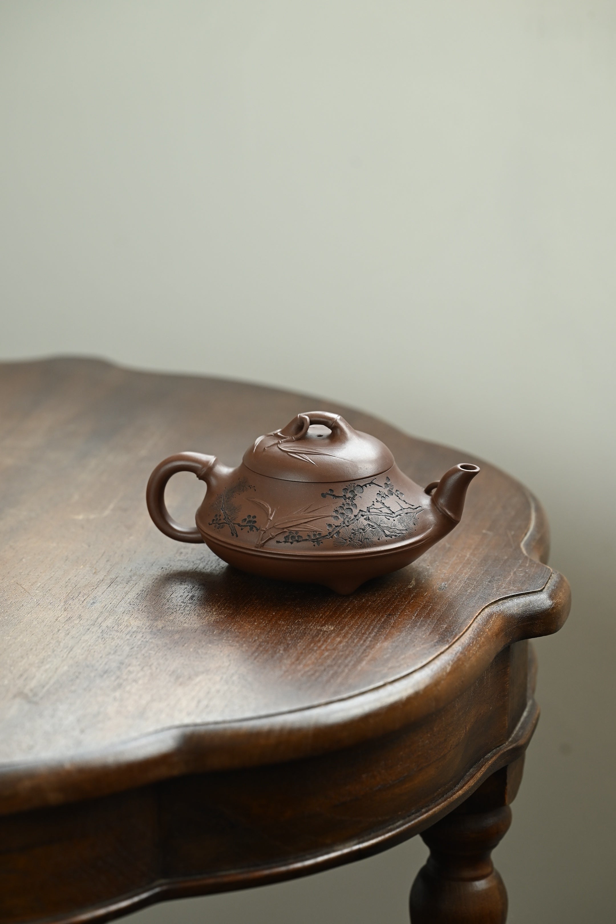 竹节汉棠·全手工 /高工蒋锡坤作品 容量280cc/原矿紫泥