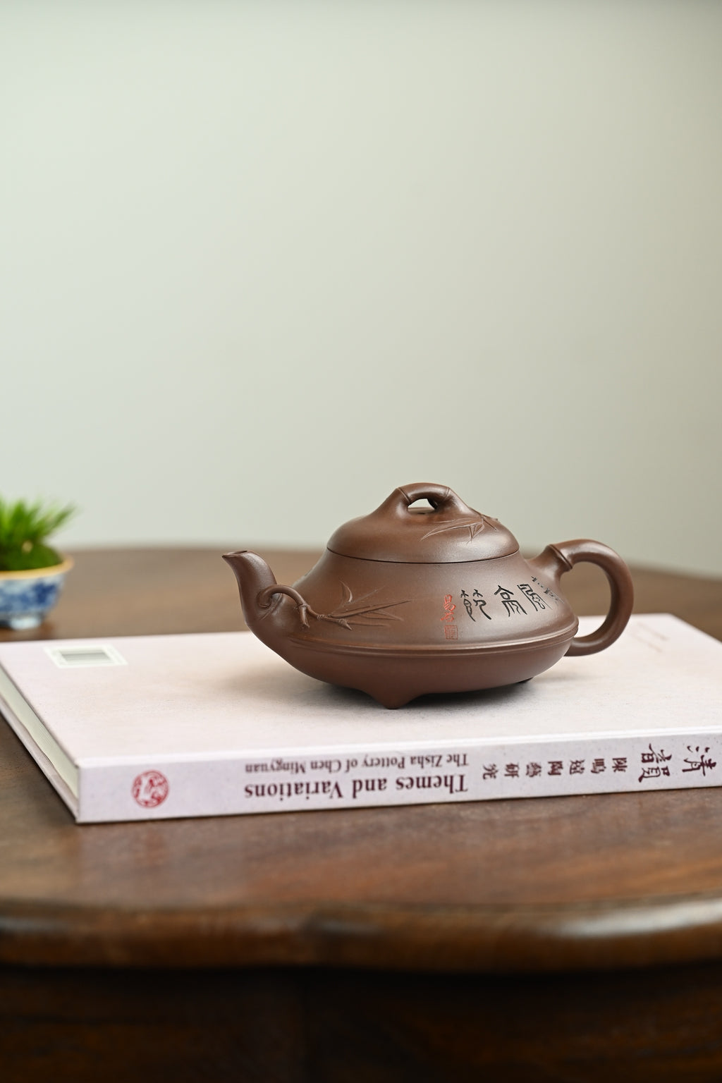 竹节汉棠·全手工 /高工蒋锡坤作品 容量280cc/原矿紫泥