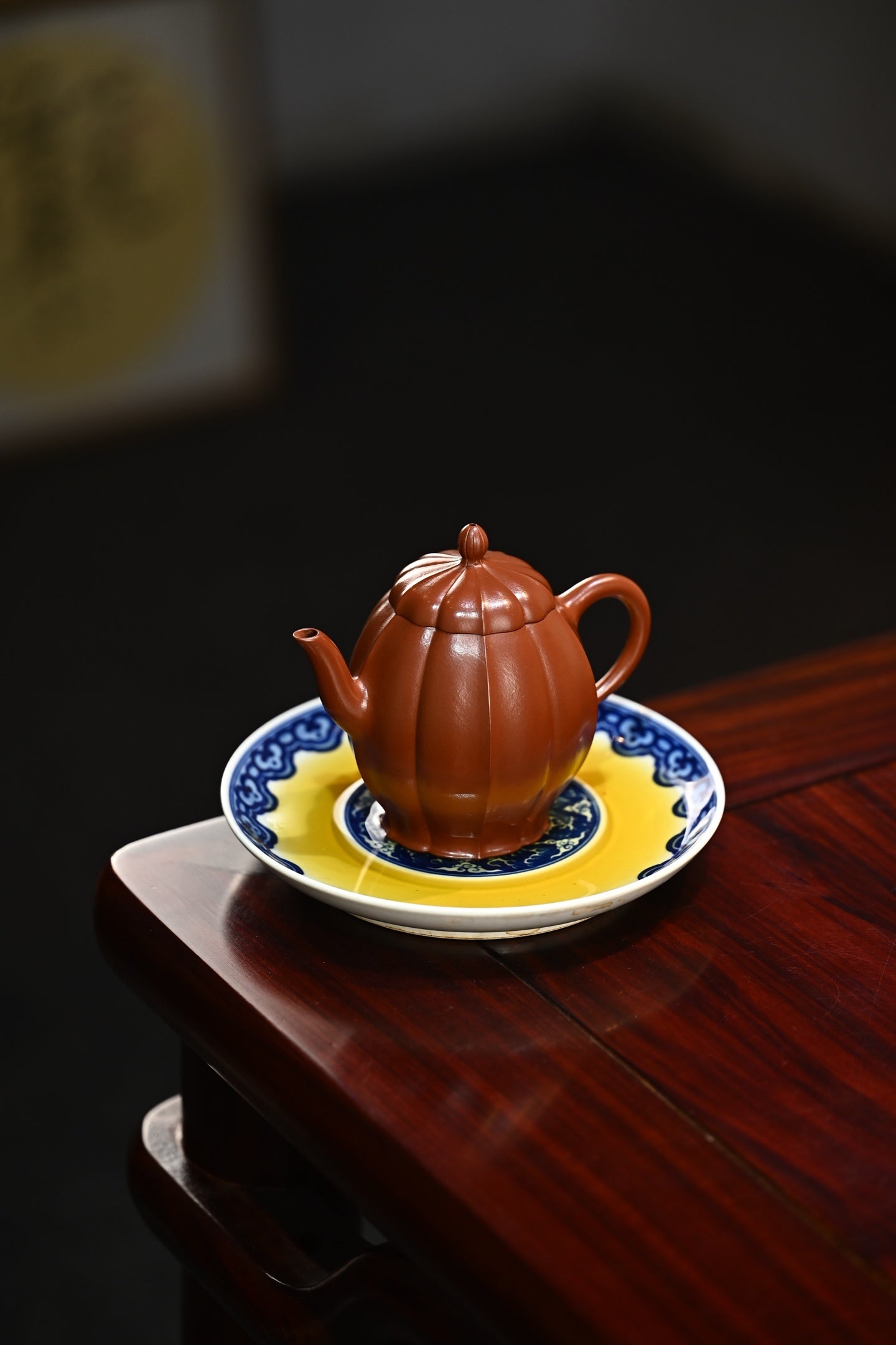 菱韵·全手工 /多届全手工大赛二等奖大拍陶手吴涛作品  /容量260cc/极品大红袍 壶型俊秀雅致