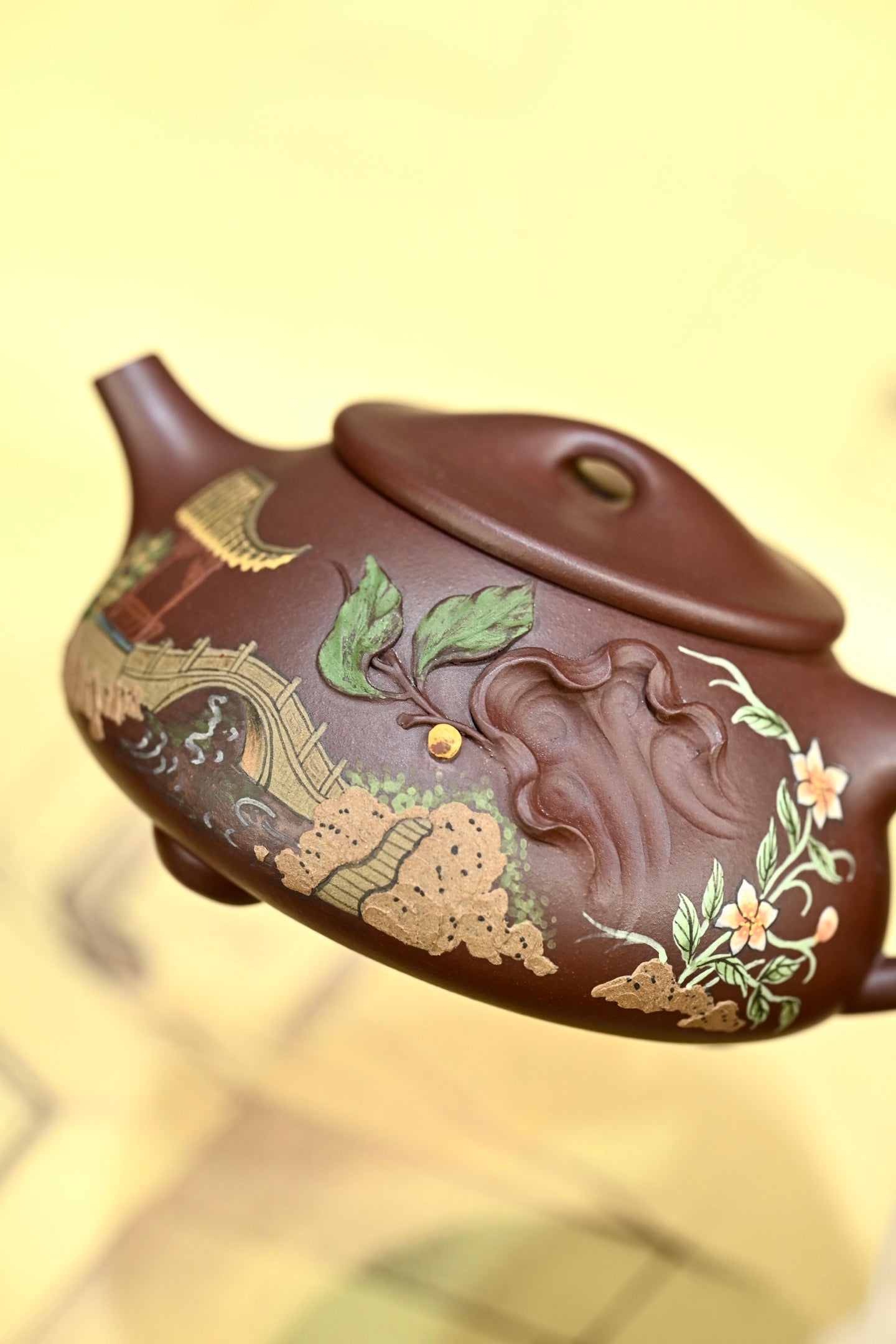 景舟石瓢·全手工/高工蒋锡坤作品 /容量280cc/原矿紫茄泥