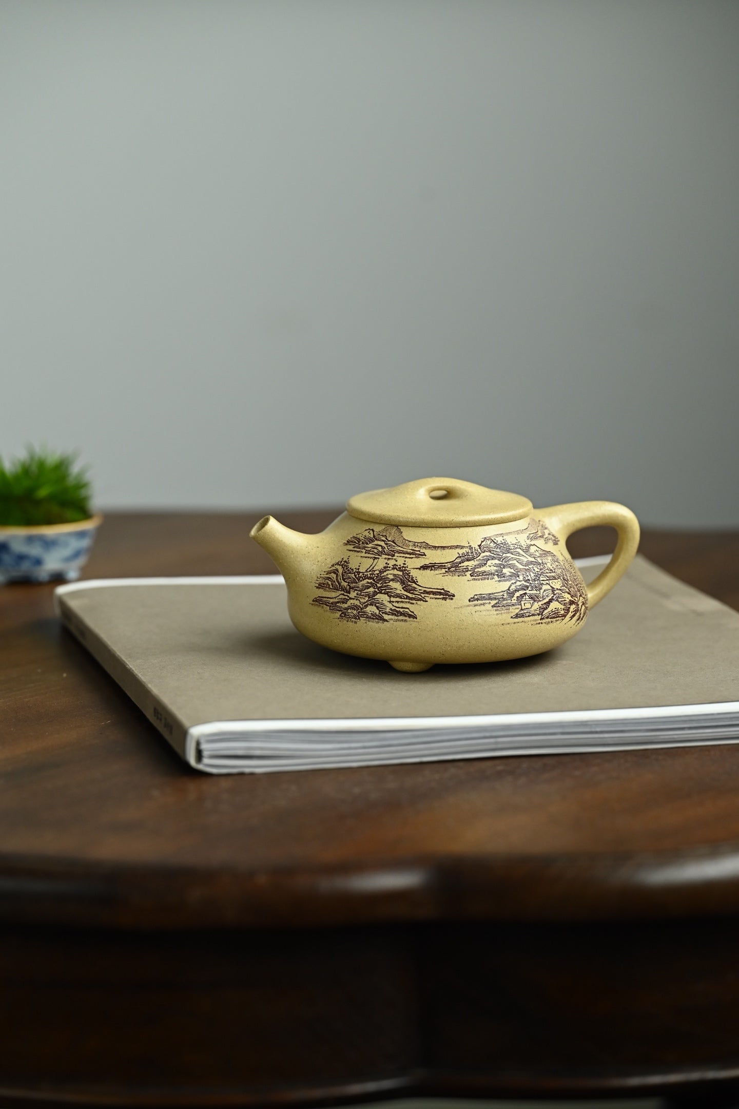 景舟石瓢·全手工/高工蒋锡坤作品/容量280cc/本山绿