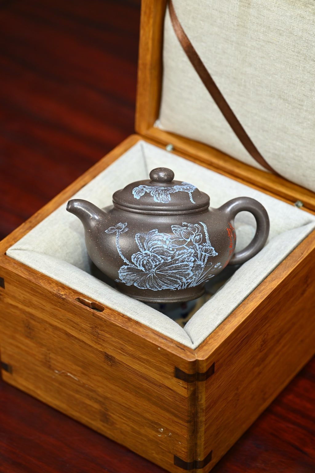 掇只·全手工 （双证书）/高工蒋锡坤作品 /中央美院教授南景黎装饰/容量260cc/原矿天青泥