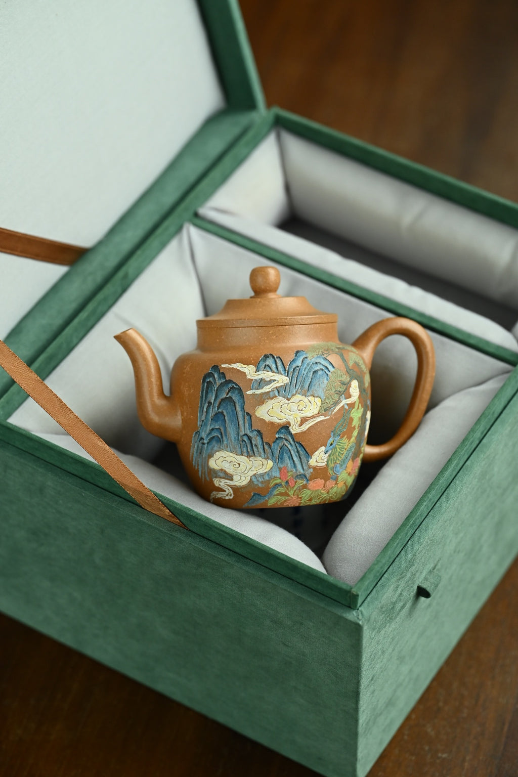 宫灯·全手工 （双证书）/高工蒋锡坤作品/清华美院教授李燕装饰/容量240cc/原矿段泥
