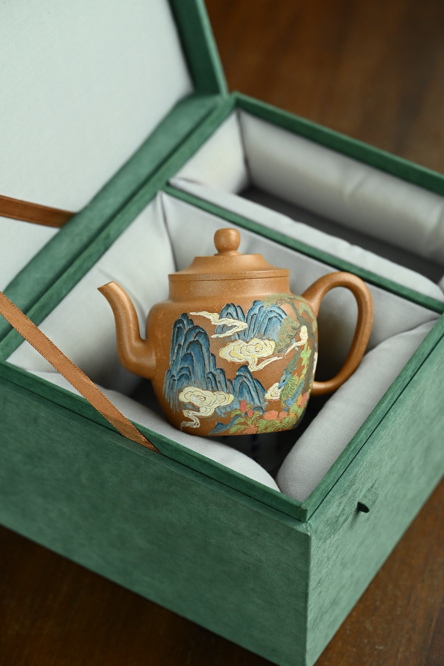 宫灯·全手工 （双证书）/高工蒋锡坤作品/清华美院教授李燕装饰/容量240cc/原矿段泥