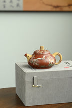 鹿鹤同春·全手工 （双证书）/高工蒋锡坤作品 /中央美院教授南景黎装饰 /容量330cc/景舟红泥