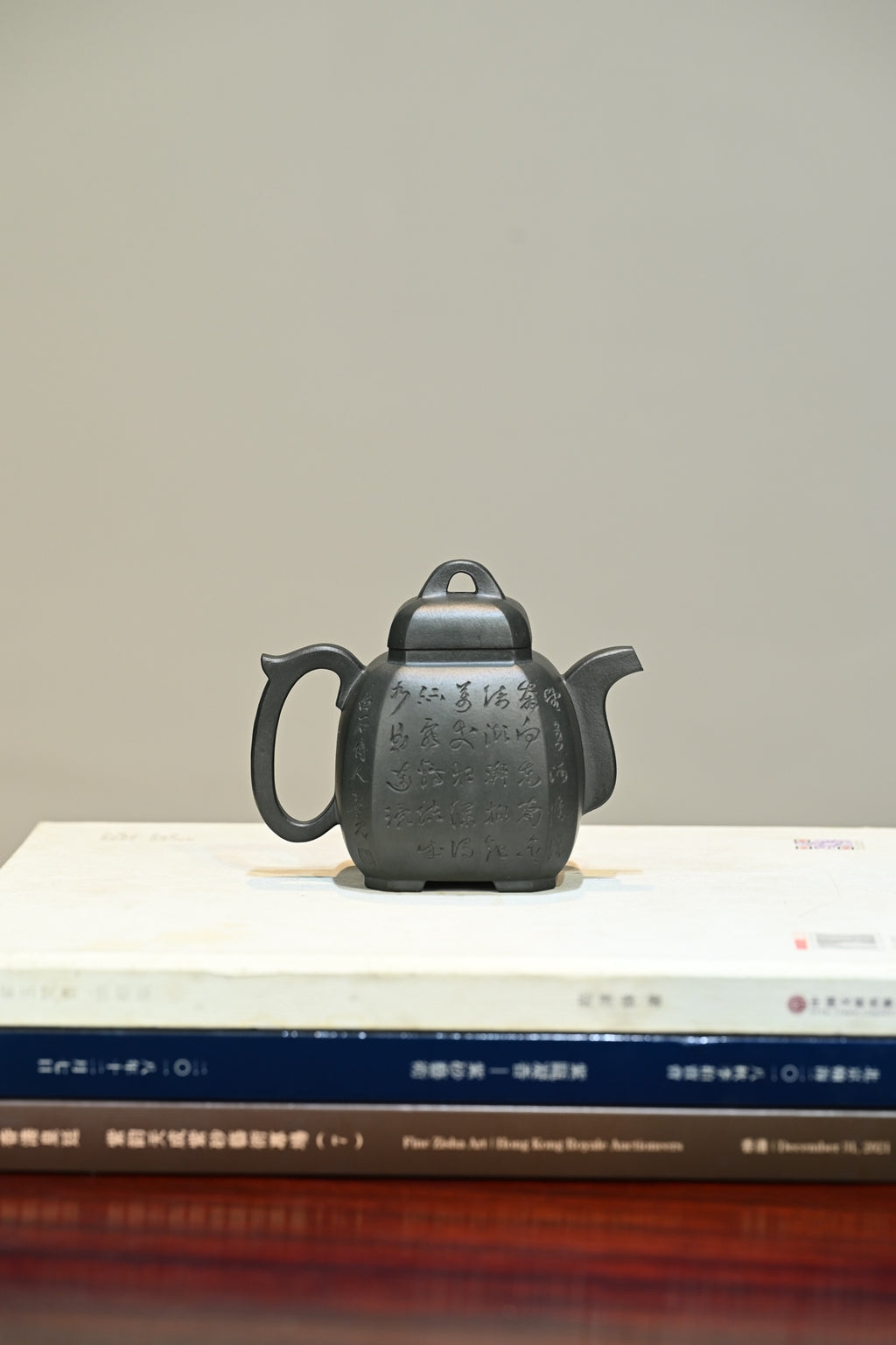福临八方·全手工 （双证书）/高工蒋锡坤作品/中央美院教授李洪亮装饰(师从李可染）/容量280cc/可心墨绿泥
