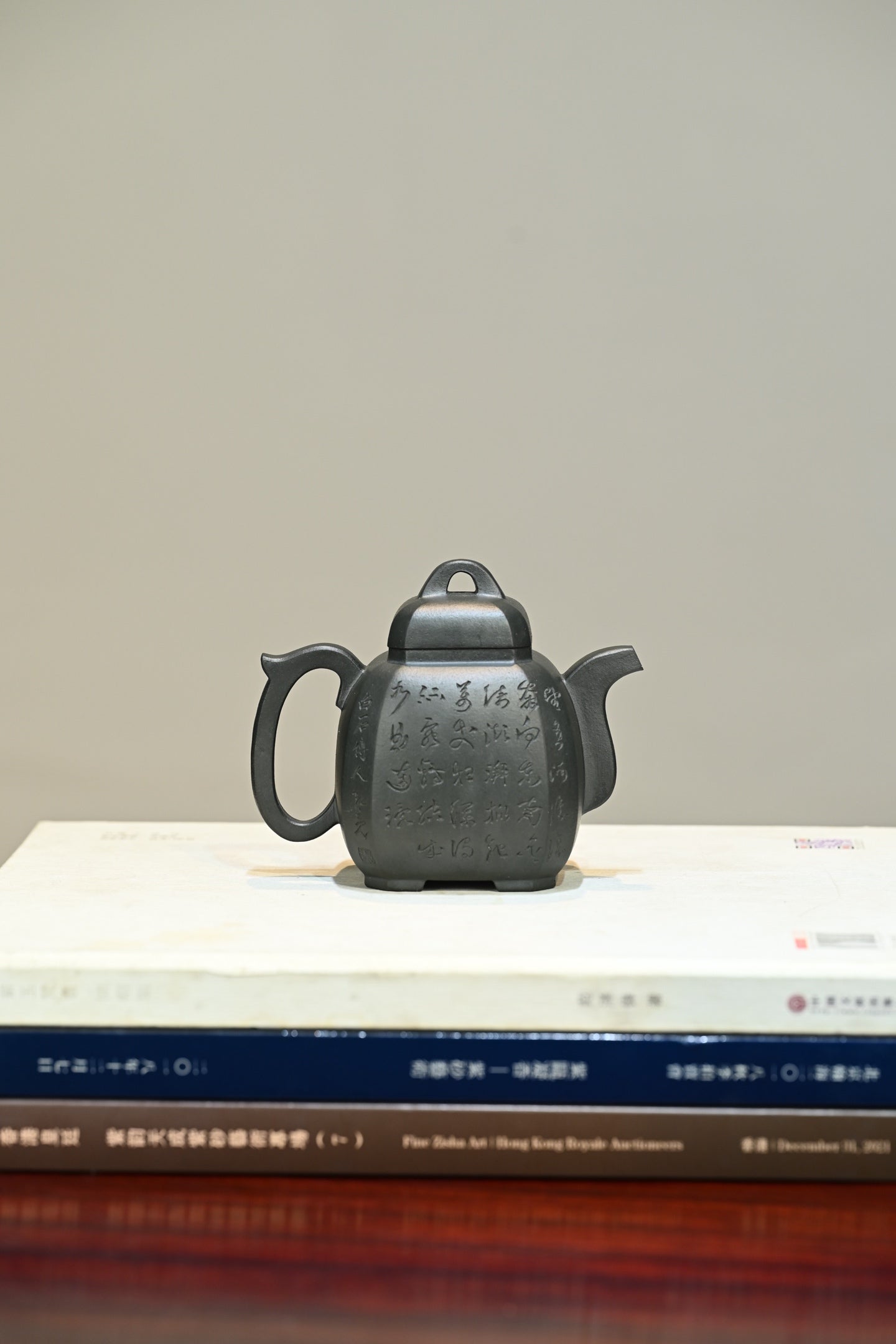 福临八方·全手工 （双证书）/高工蒋锡坤作品/中央美院教授李洪亮装饰(师从李可染）/容量280cc/可心墨绿泥
