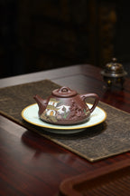 子冶石瓢·全手工/高工蒋锡坤作品 /容量260cc/原矿紫茄泥