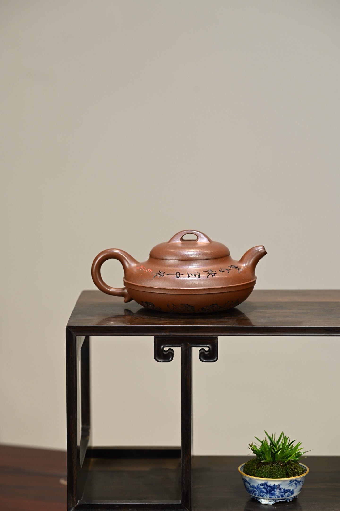 线圆合欢·全手工 /高工蒋锡坤作品 /容量280cc/原矿底槽清