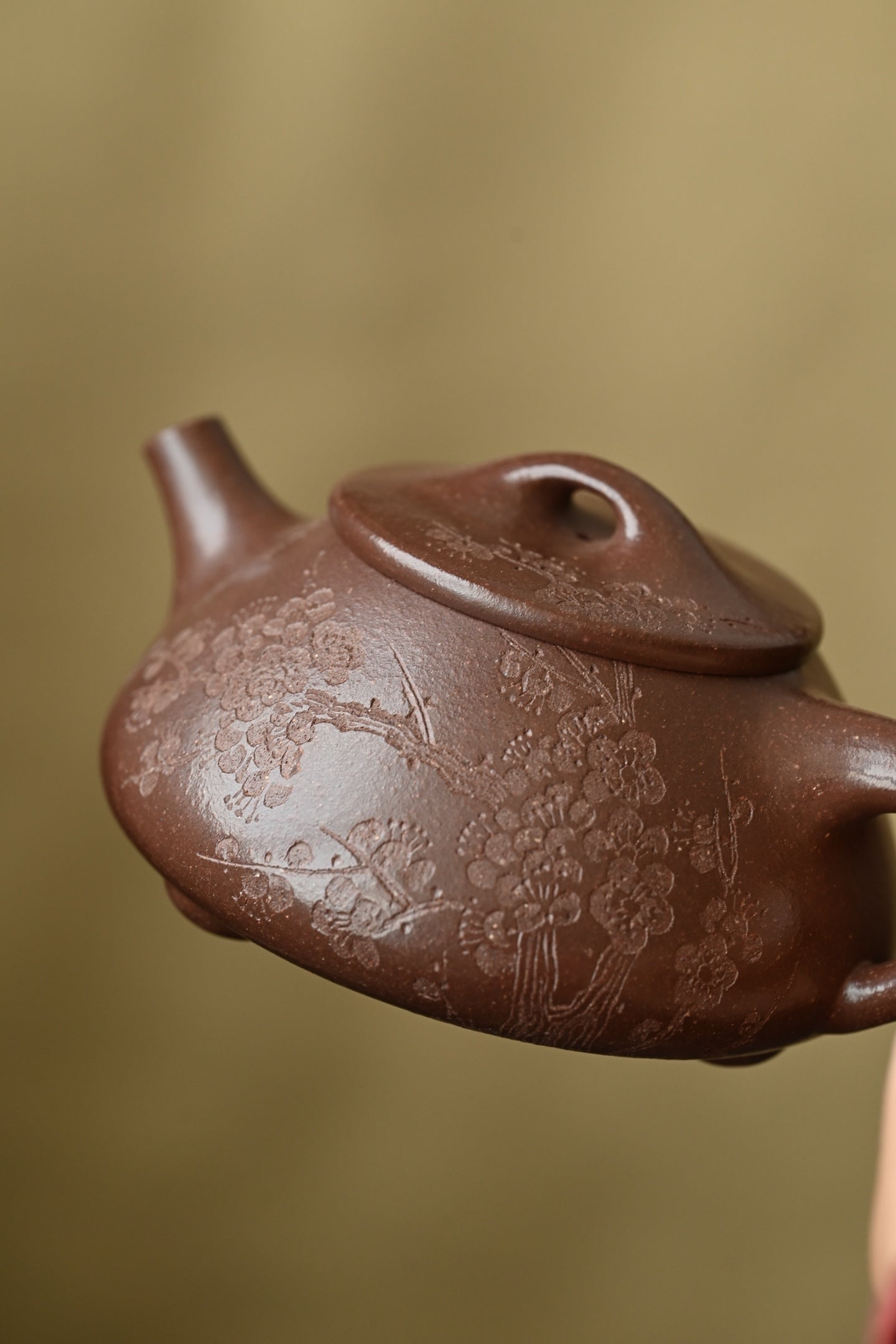 景舟石瓢·全手工 （双证书） /高工蒋锡坤作品 /清华美院教授李燕装饰/容量300cc/紫玉金砂