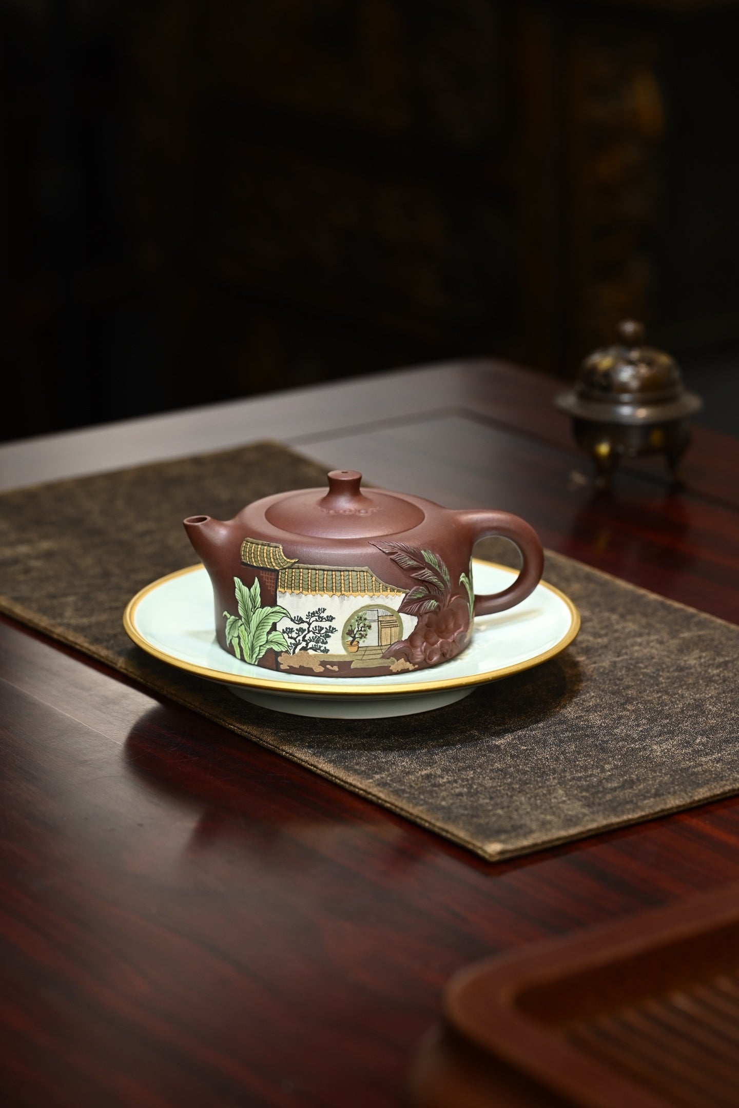 天际·全手工/高工蒋锡坤作品 /容量260cc/原矿紫茄泥