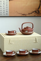 提璧提梁套组·全手工/高工蒋锡坤作品 /容量580cc/景舟红泥