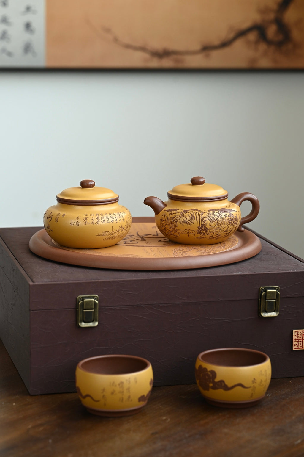仿古套组·全手工 （双证书） /高工蒋锡坤作品/太白装饰 /容量280cc/原矿底槽清