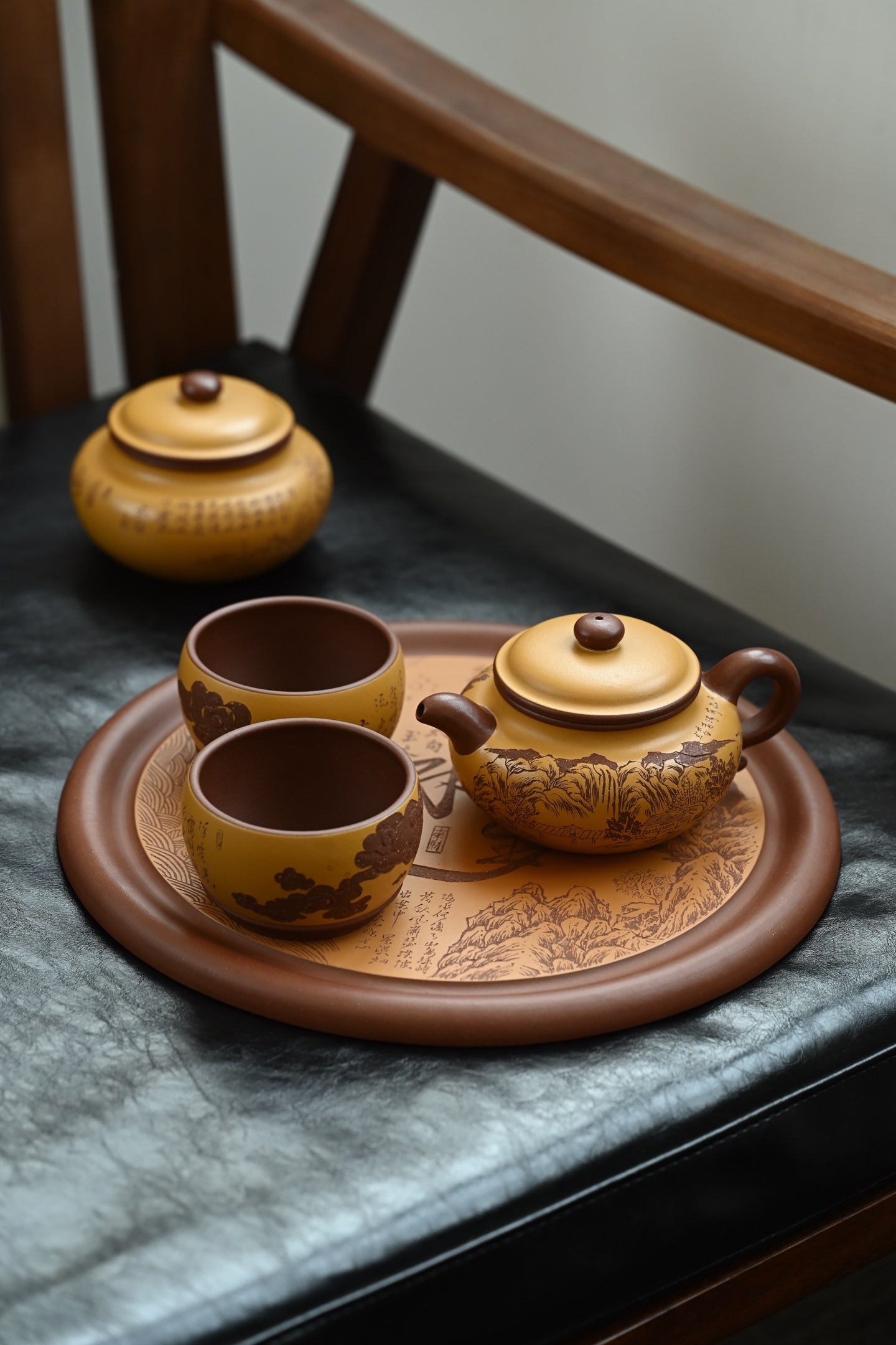 仿古套组·全手工 （双证书） /高工蒋锡坤作品/太白装饰 /容量280cc/原矿底槽清