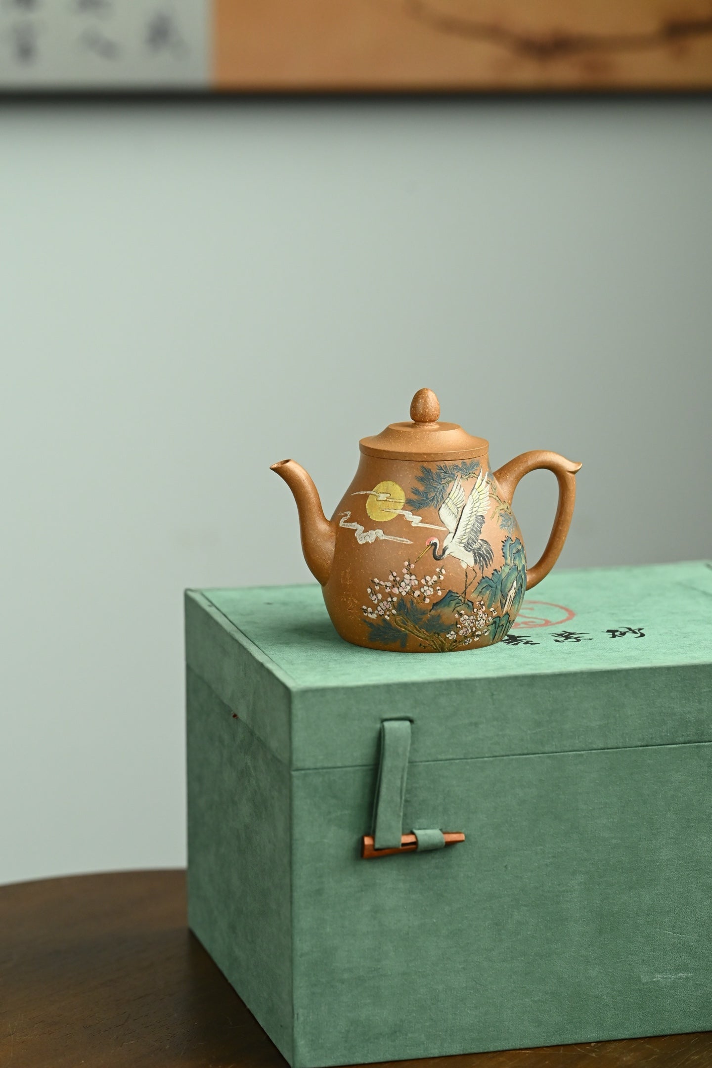 太白醉酒·全手工  /高工蒋锡坤作品/容量200cc/原矿段泥 作品秀巧俊美，线条流畅